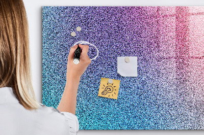 Magnetic dry erase board A colorful board for notes and photos