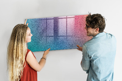 Magnetic dry erase board A colorful board for notes and photos