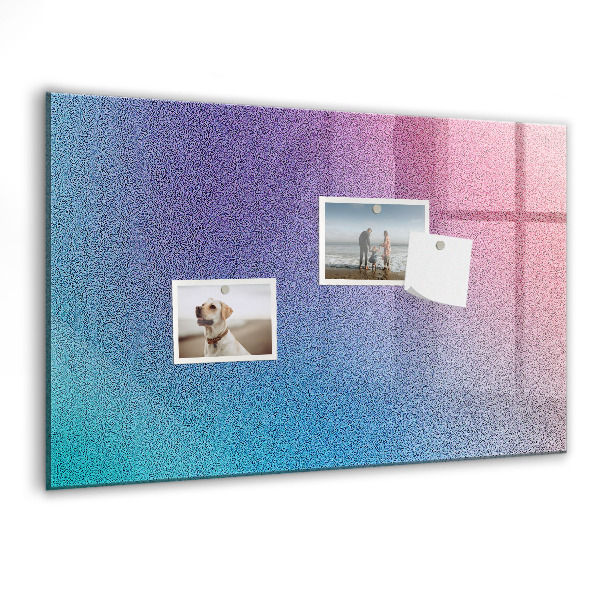 Magnetic dry erase board A colorful board for notes and photos
