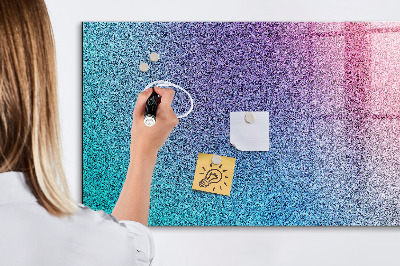 Magnetic dry erase board A colorful board for notes and photos