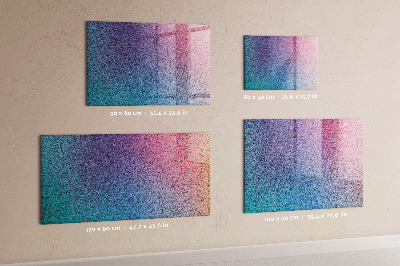 Magnetic dry erase board A colorful board for notes and photos