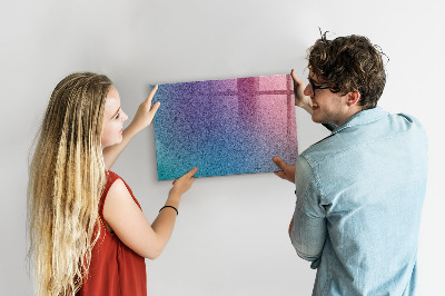 Magnetic dry erase board A colorful board for notes and photos
