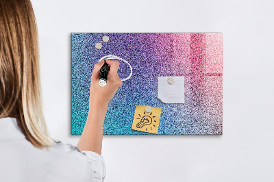 Magnetic dry erase board A colorful board for notes and photos