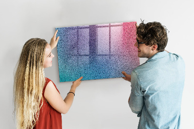 Magnetic dry erase board A colorful board for notes and photos