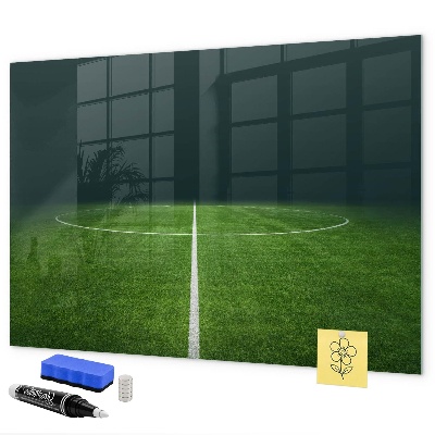 Dry erase board magnetic A note board on a green background