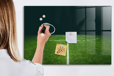 Dry erase board magnetic A note board on a green background