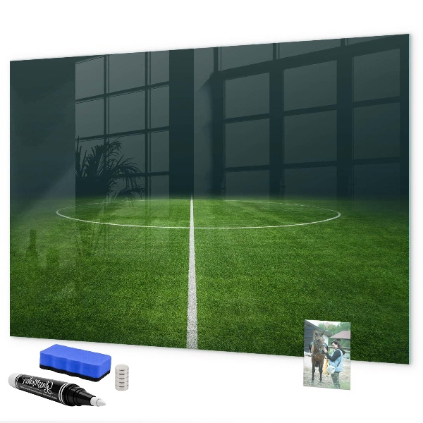 Dry erase board magnetic A note board on a green background