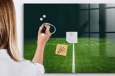 Dry erase board magnetic A note board on a green background