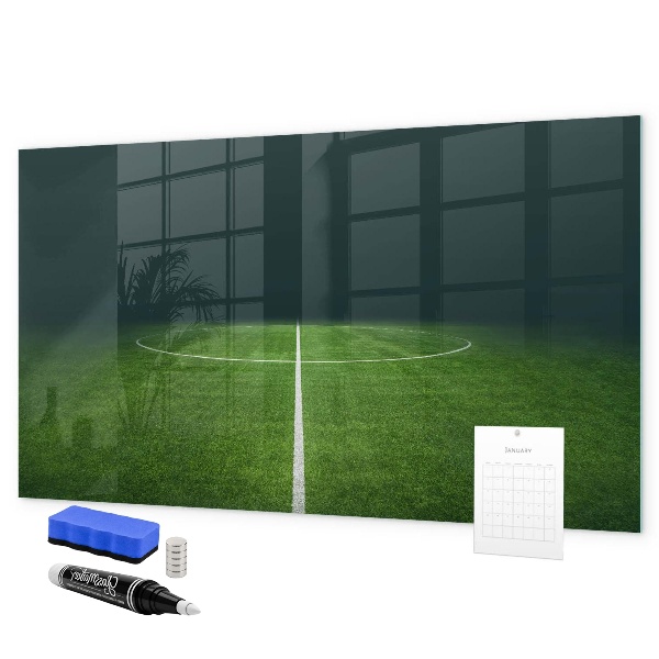 Dry erase board magnetic A note board on a green background