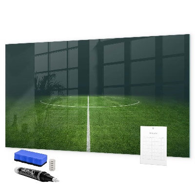 Dry erase board magnetic A note board on a green background