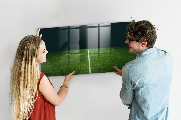 Dry erase board magnetic A note board on a green background