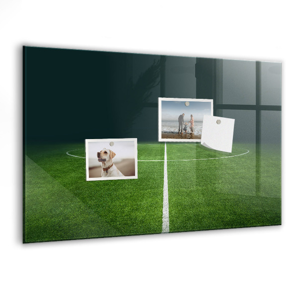 Dry erase board magnetic A note board on a green background