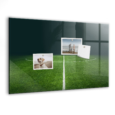 Dry erase board magnetic A note board on a green background