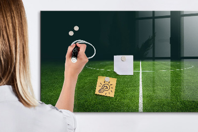 Dry erase board magnetic A note board on a green background
