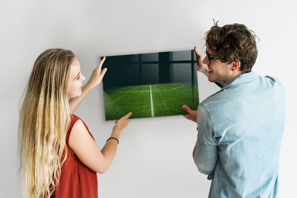 Dry erase board magnetic A note board on a green background