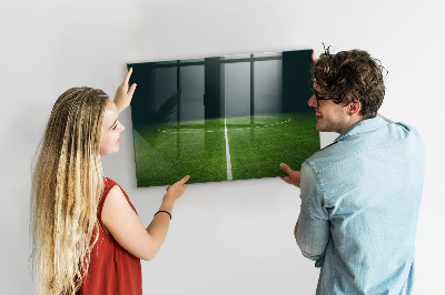 Dry erase board magnetic A note board on a green background