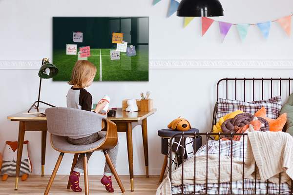Dry erase board magnetic A note board on a green background