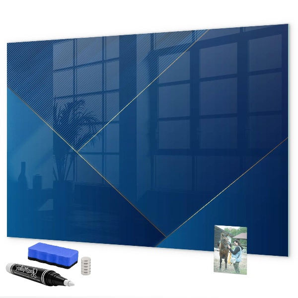Dry erase board magnetic Modern board for notes and photos