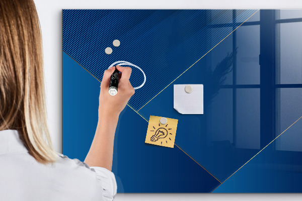 Dry erase board magnetic Modern board for notes and photos