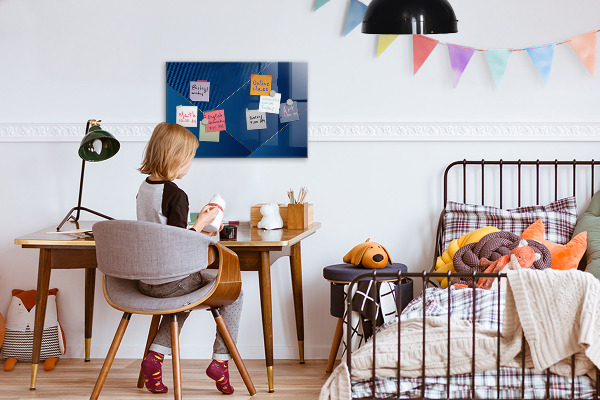 Dry erase board magnetic Modern board for notes and photos