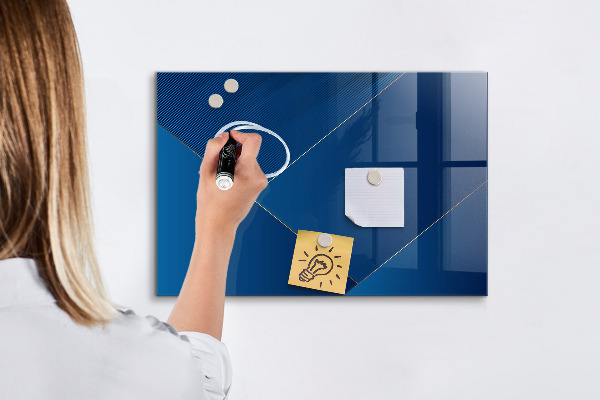 Dry erase board magnetic Modern board for notes and photos