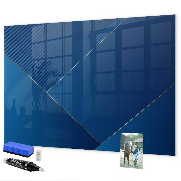 Dry erase board magnetic Modern board for notes and photos