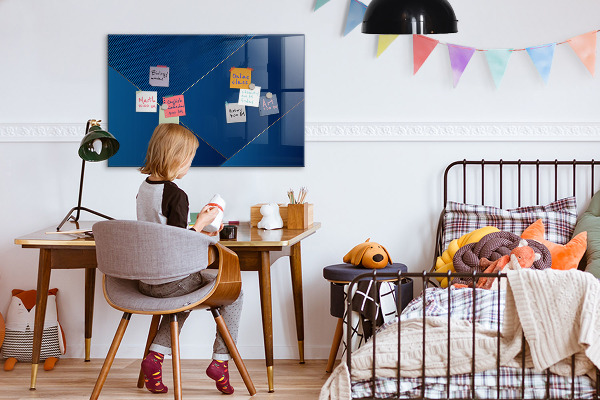 Dry erase board magnetic Modern board for notes and photos