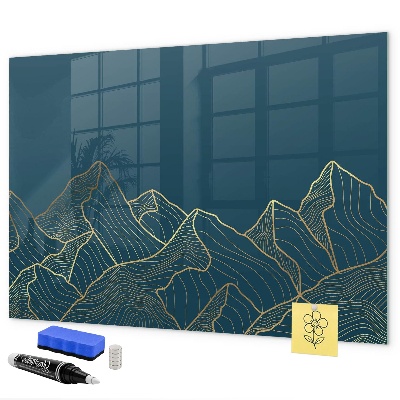 Magnetic dry erase board Modern board for notes and photos