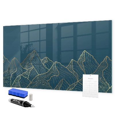 Magnetic dry erase board Modern board for notes and photos