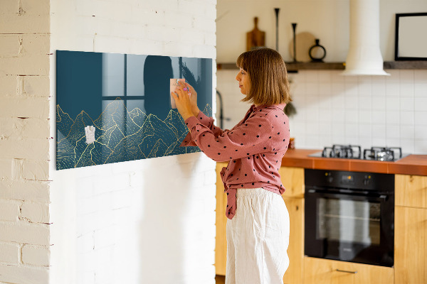 Magnetic dry erase board Modern board for notes and photos