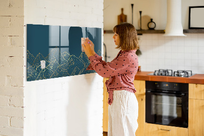 Magnetic dry erase board Modern board for notes and photos