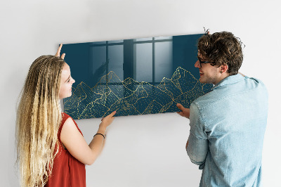 Magnetic dry erase board Modern board for notes and photos
