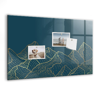 Magnetic dry erase board Modern board for notes and photos