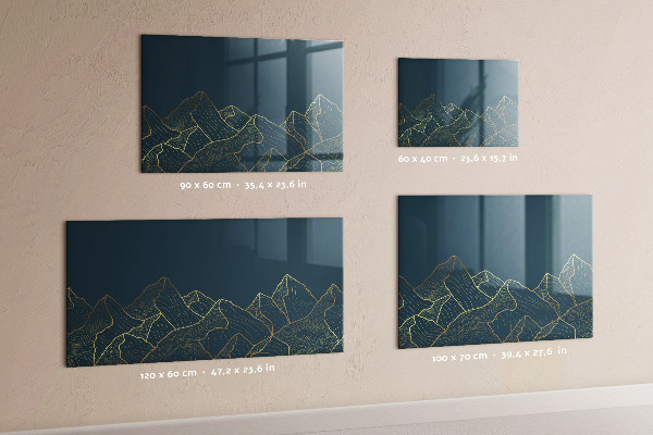 Magnetic dry erase board Modern board for notes and photos