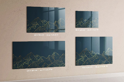 Magnetic dry erase board Modern board for notes and photos