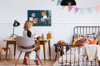 Magnetic dry erase board Modern board for notes and photos