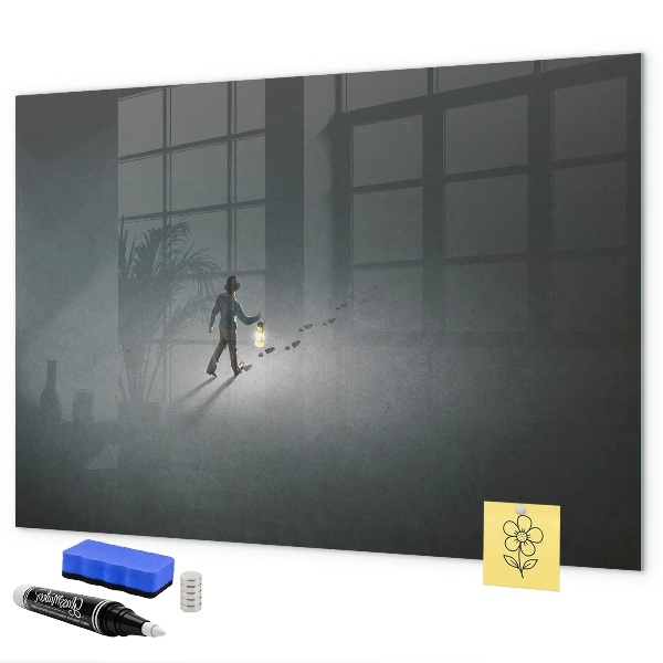 Magnetic dry erase board Magnetic board for photos and notes