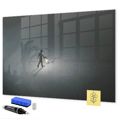 Magnetic dry erase board Magnetic board for photos and notes