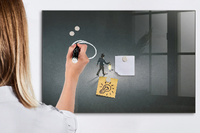 Magnetic dry erase board Magnetic board for photos and notes