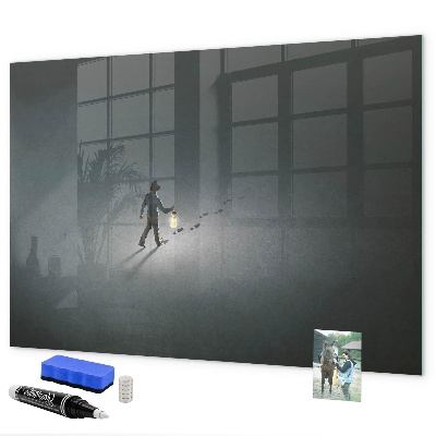 Magnetic dry erase board Magnetic board for photos and notes