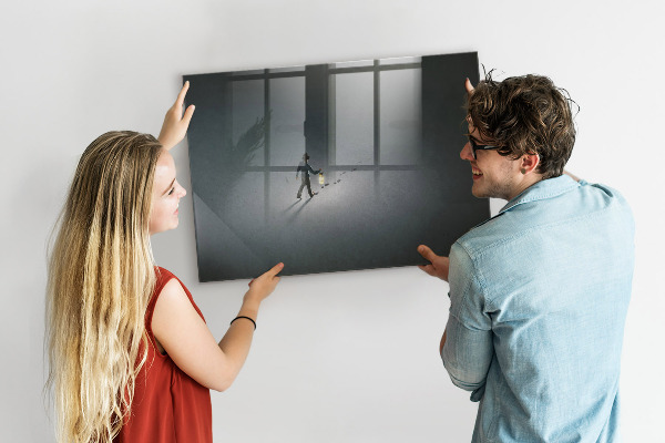 Magnetic dry erase board Magnetic board for photos and notes