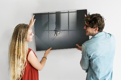 Magnetic dry erase board Magnetic board for photos and notes