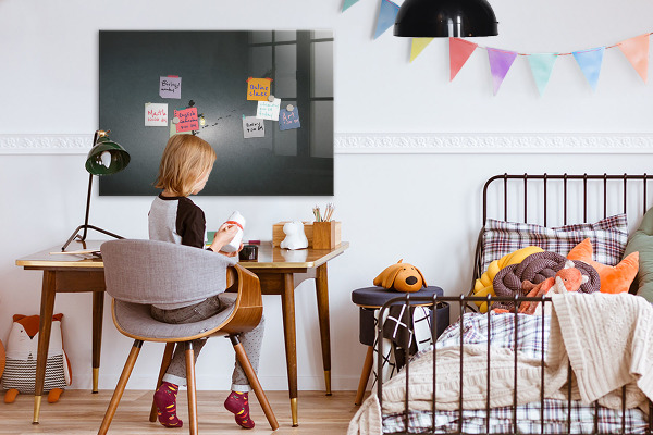 Magnetic dry erase board Magnetic board for photos and notes