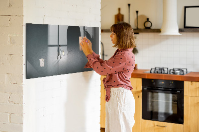 Magnetic dry erase board Magnetic board for photos and notes