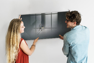 Magnetic dry erase board Magnetic board for photos and notes