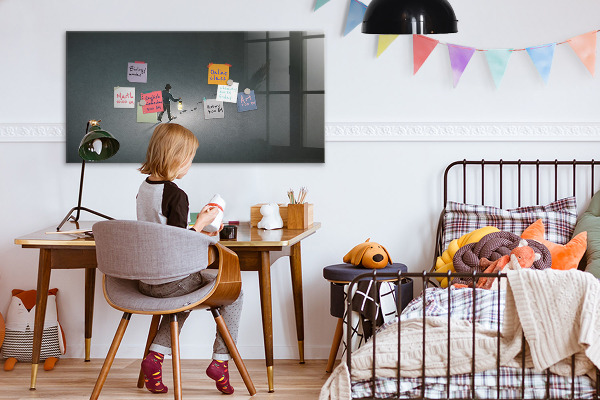 Magnetic dry erase board Magnetic board for photos and notes