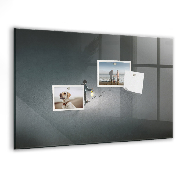 Magnetic dry erase board Magnetic board for photos and notes