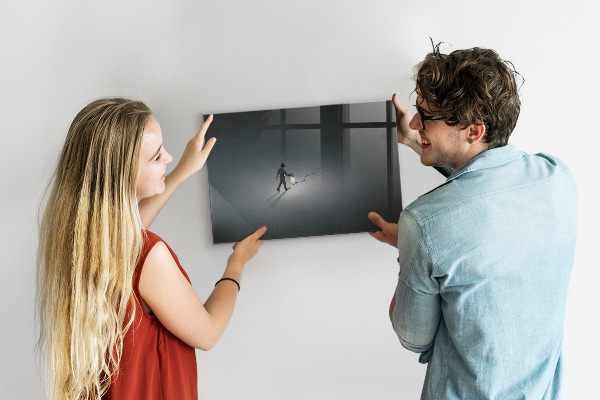 Magnetic dry erase board Magnetic board for photos and notes