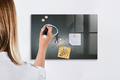Magnetic dry erase board Magnetic board for photos and notes