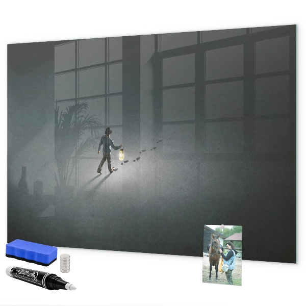 Magnetic dry erase board Magnetic board for photos and notes